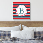 Monogrammdesign Leinwanddruck (Insitu (Schlafzimmer))
