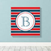 Monogrammdesign Leinwanddruck (Insitu (Holzboden))