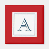 Monogrammdesign Magnet (Vorne)
