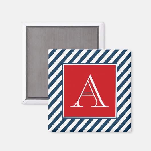 Monogrammdesign Magnet (Vorderseite/Rückseite)