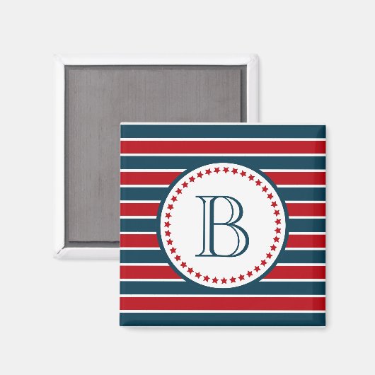Monogrammdesign Magnet (Vorderseite/Rückseite)