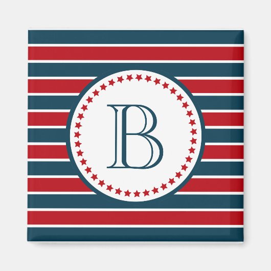 Monogrammdesign Magnet (Vorne)
