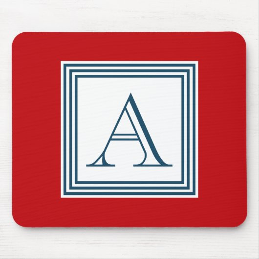 Monogrammdesign Mousepad (Vorne)