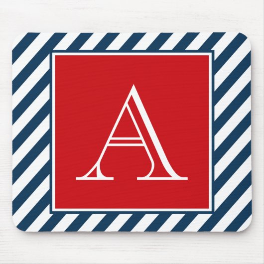 Monogrammdesign Mousepad (Vorne)