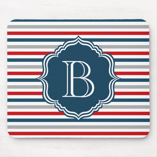 Monogrammdesign Mousepad (Vorne)