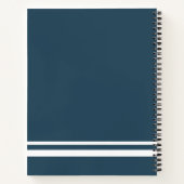 Monogrammdesign Notizbuch (Rückseite)
