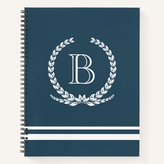 Monogrammdesign Notizbuch (Vorderseite)
