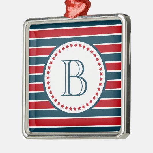 Monogrammdesign Ornament Aus Metall (Links)