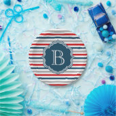 Monogrammdesign Pappteller (Party)