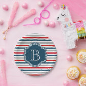 Monogrammdesign Pappteller (Party)