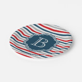 Monogrammdesign Pappteller (Schrägansicht)