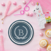 Monogrammdesign Pappteller (Party)