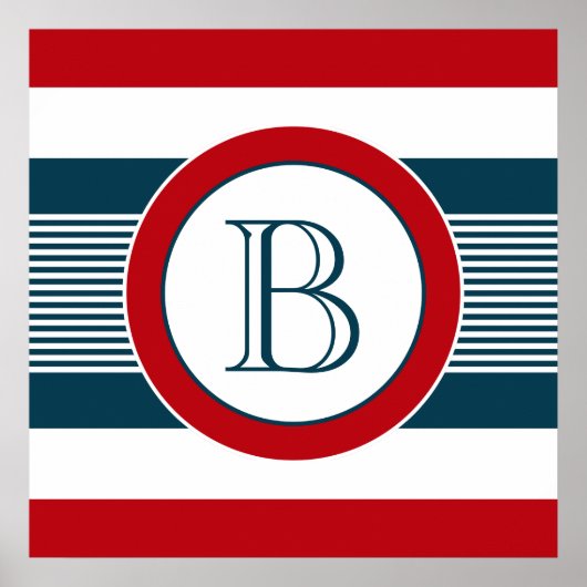 Monogrammdesign Poster (Vorne)