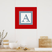 Monogrammdesign Poster (Küche)