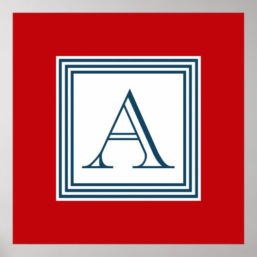 Monogrammdesign Poster (Vorne)