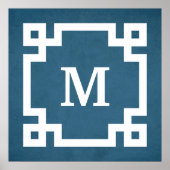 Monogrammdesign Poster (Vorne)