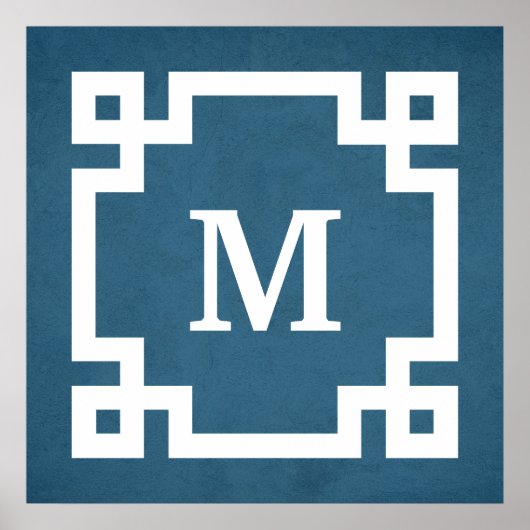 Monogrammdesign Poster (Vorne)