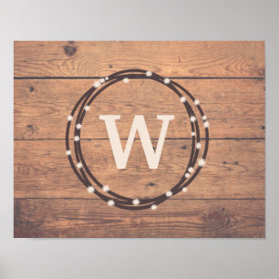 Monogrammdesign Poster