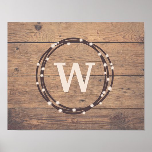 Monogrammdesign Poster (Vorne)