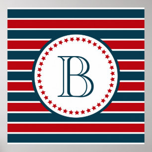 Monogrammdesign Poster