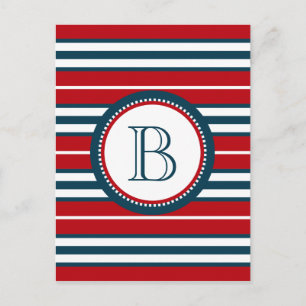 Monogrammdesign Postkarte
