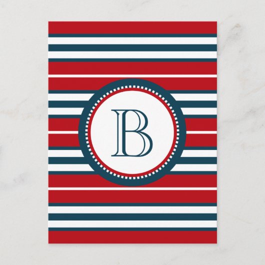 Monogrammdesign Postkarte (Vorderseite)
