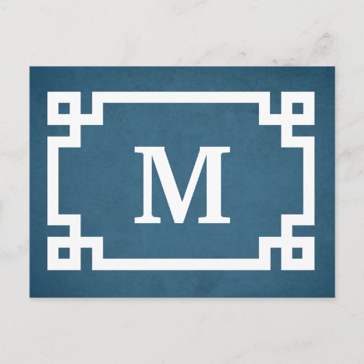 Monogrammdesign Postkarte (Vorderseite)