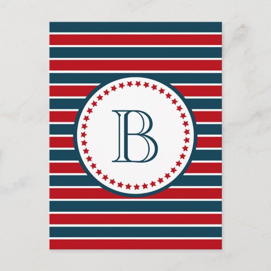Monogrammdesign Postkarte (Vorderseite)