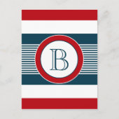 Monogrammdesign Postkarte (Vorderseite)