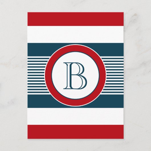 Monogrammdesign Postkarte (Vorderseite)