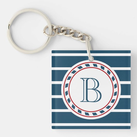 Monogrammdesign Schlüsselanhänger (Vorderseite)