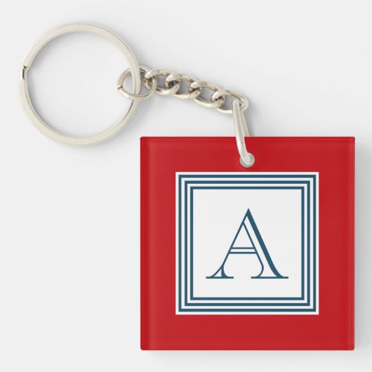 Monogrammdesign Schlüsselanhänger (Vorderseite)