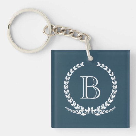 Monogrammdesign Schlüsselanhänger (Vorderseite)