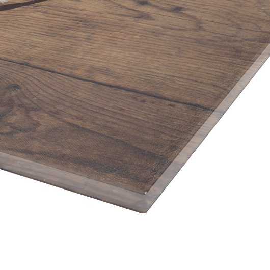 Monogrammdesign Schneidebrett (Ecke)