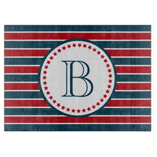 Monogrammdesign Schneidebrett (Vorderseite)