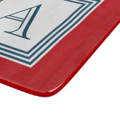 Monogrammdesign Schneidebrett (Ecke)