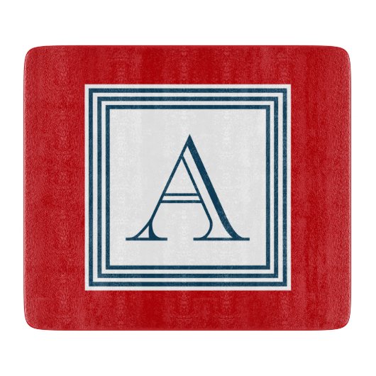 Monogrammdesign Schneidebrett (Vorderseite)