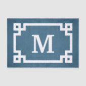 Monogrammdesign Seidenpapier (Vorderseite)