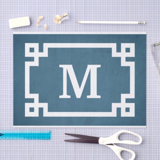 Monogrammdesign Seidenpapier (Handwerk)