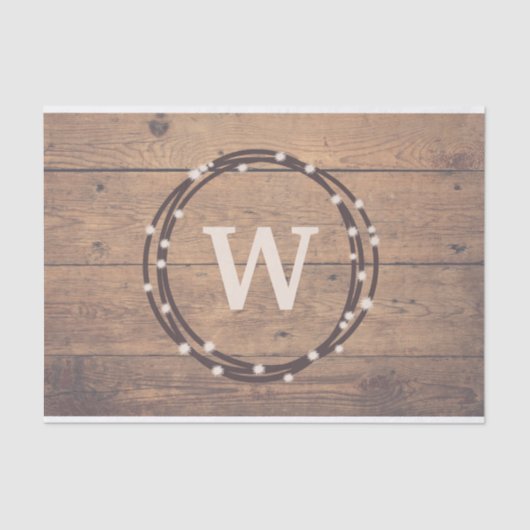 Monogrammdesign Seidenpapier (Vorderseite)