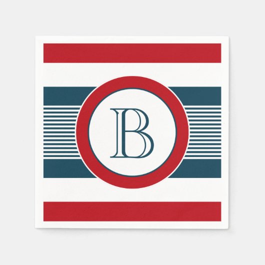 Monogrammdesign Serviette (Vorderseite)