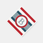 Monogrammdesign Serviette (Ecke)