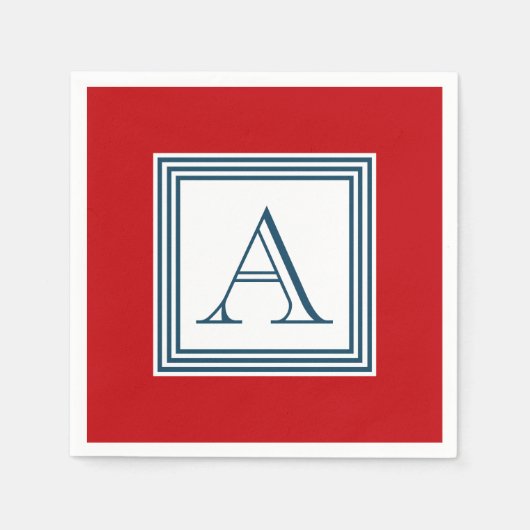 Monogrammdesign Serviette (Vorderseite)