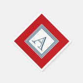 Monogrammdesign Serviette (Ecke)