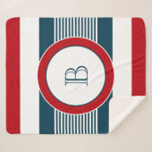 Monogrammdesign Sherpadecke (Vorderseite (Horizontal))