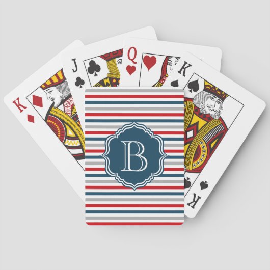 Monogrammdesign Spielkarten (Rückseite)