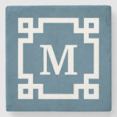Monogrammdesign Steinuntersetzer (Vorderseite)