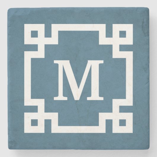 Monogrammdesign Steinuntersetzer (Vorderseite)