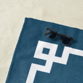 Monogrammdesign Strandtuch (Beispiel)