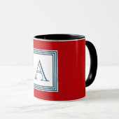 Monogrammdesign Tasse (VorderseiteRechts)
